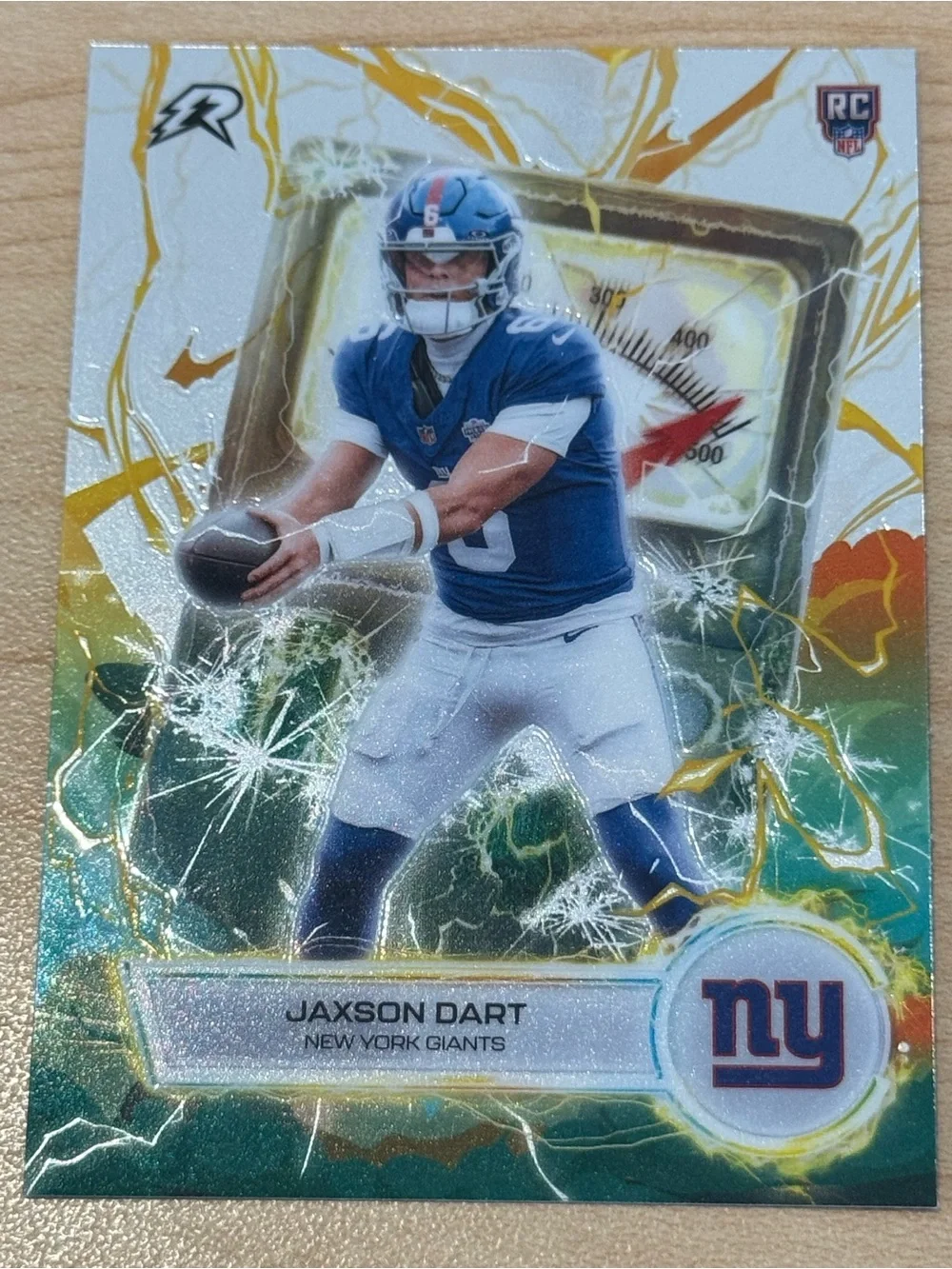 Topps New York Giants Blue White Gold Rookie Card - Jaxson Dart